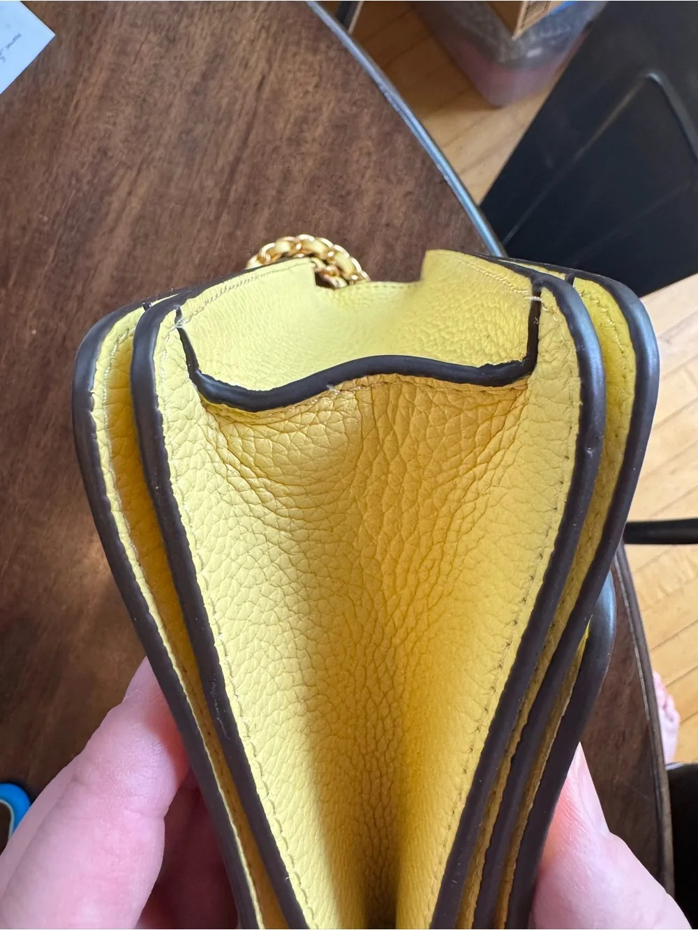 Tory Burch compact pebbled
